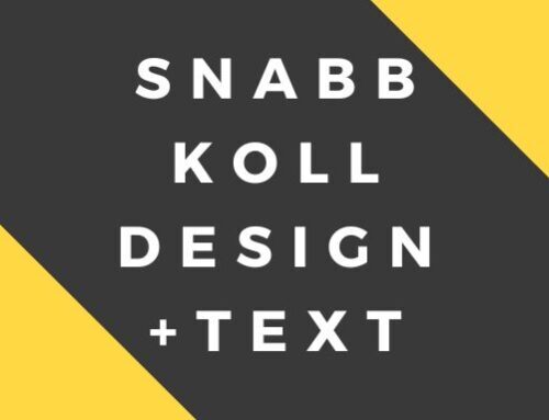 Snabbkoll Design + Text