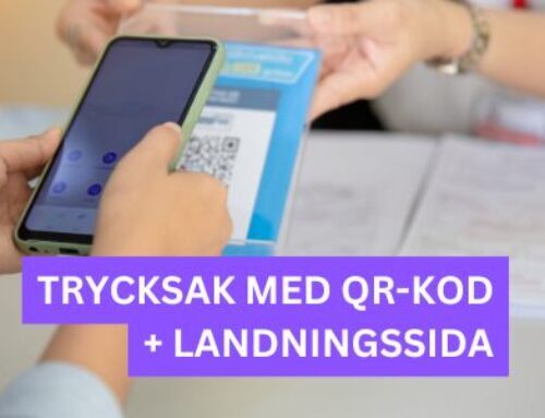 Trycksak QR-kod + landningssida