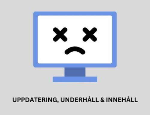 Uppdatering, underhåll & innehåll